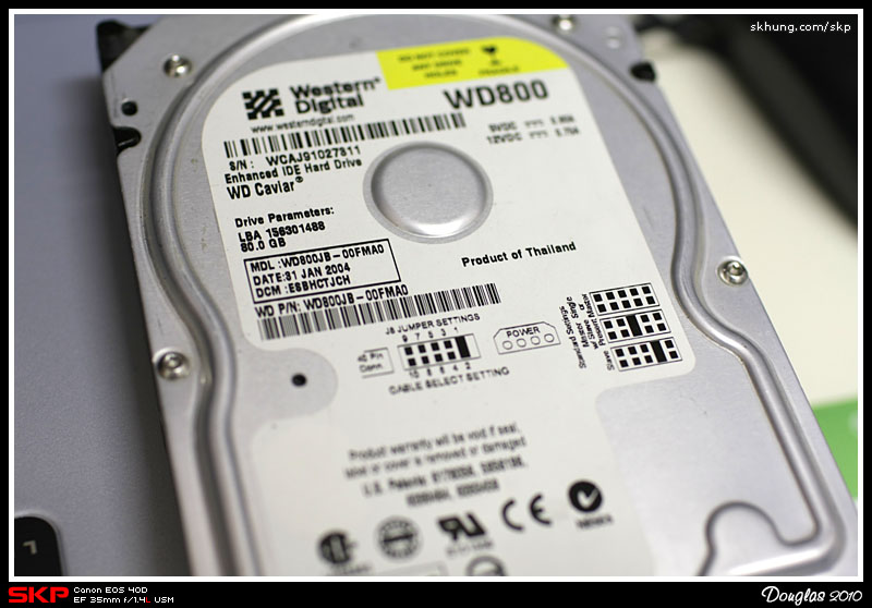 Western Digital, 80GB, Harddisk, 硬碟